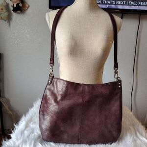 Elegant Burgundy Shoulder Bag HOBO